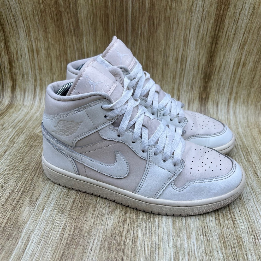 Nike Air Jordan 1 Mid‎ Women's Size 8 Legend Light Brown Sneakers BQ6472-201